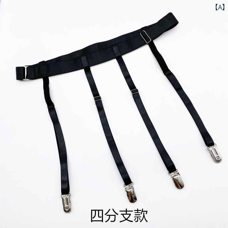 ガーターベルトレディース 膝上 丈 ス レディース 靴下 レッグウェア ガーター 大人気! A:黒の13.33mm岐 B:エレガントな黒の20mm岐