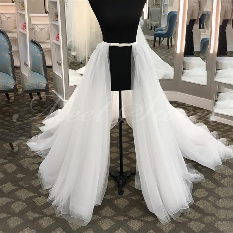 Rakuten - ドレスアレンジ ラップスカート 取り外しトレーン オーバースカート チュール ドレストレーン 花嫁 結婚式 二次会 披露宴 ホワイト 前撮り お色直し