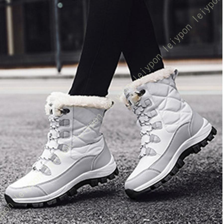トレッキングシューズ レディース ハイキングブーツ 防水 おしゃれ スノーブーツ 裏起毛 暖かい 軽量 ハイカット アウトドア 登