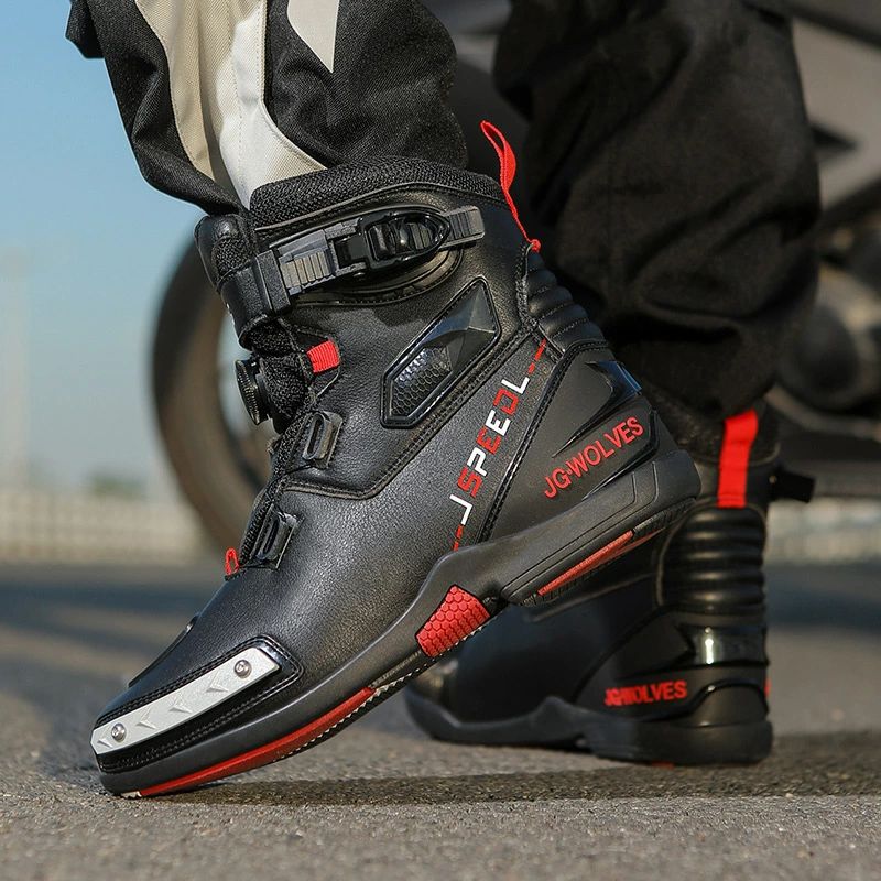 バイクブーツ レーシング オートバイシューズ メンズ ツーリング ライディング アメリカ軍ジャングル ライダース モトクロス プ