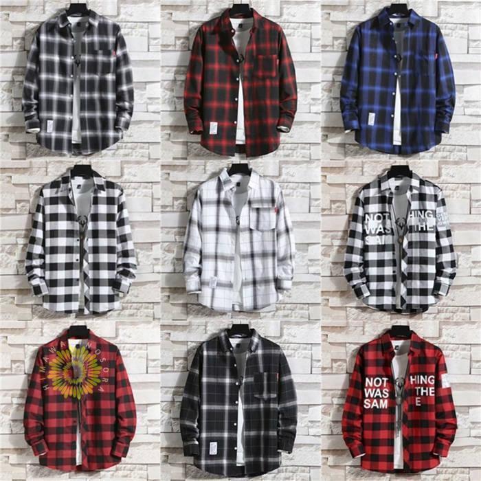 シャツ チェックシャツ メンズ 大きいサイズ おしゃれ カッターシャツ ネルシャツ カジュアル ギンガム..