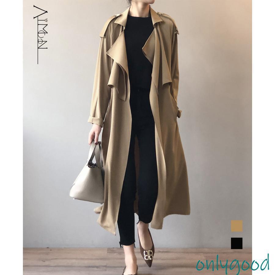 韓国 トレンチコート レディース 春 秋(4.0)