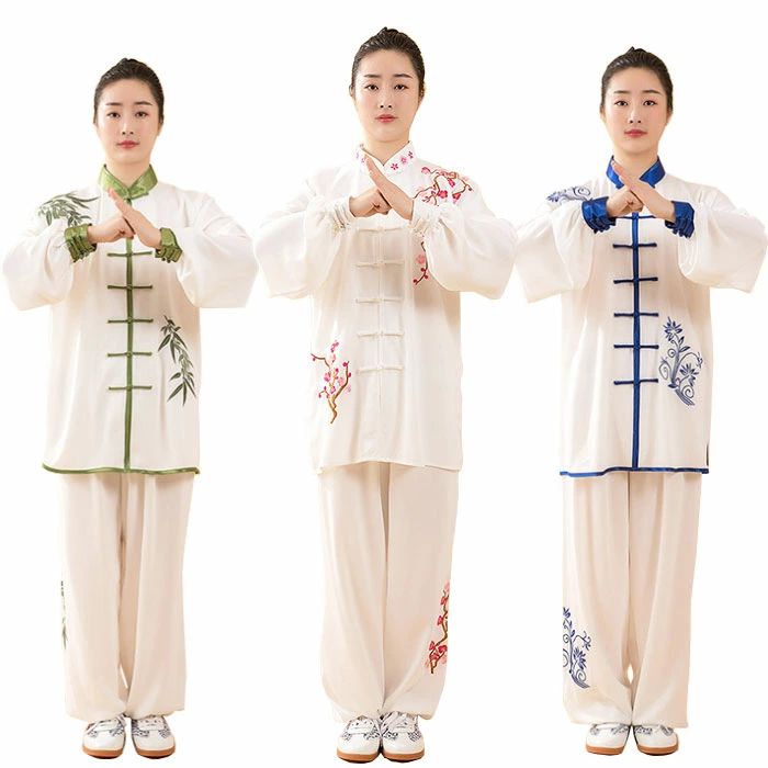 太極拳 服 上下セット 太極拳ウェア 男女兼用 トップス パンツ 太極拳服 カンフー 拳法 武術 演武 スポーツ用品 メンズ レディー