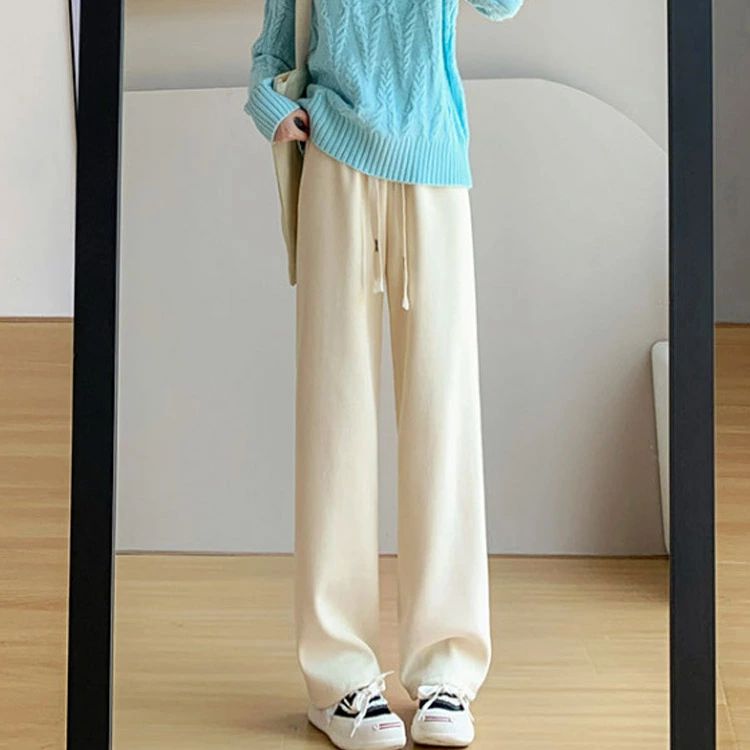 パンツ ロングパンツ レディース リブ 冬 ワンマイルウェア 選べる丈 低身長 裏ボア ワイドパンツ 秋 ゆったり 高身長 ワイド