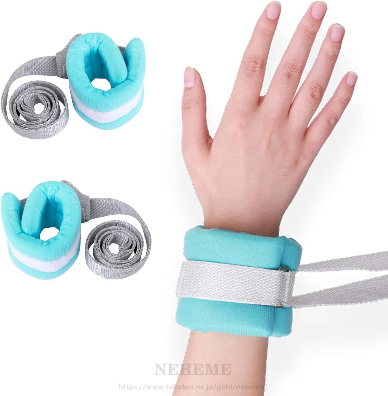 介護用抑制帯 2個セット 拘束バンド 手足用ホルダー 認知症 掻きむしり 綿素材 就寝時 フリーサイズ 通気軽量 自傷行為防止 左右