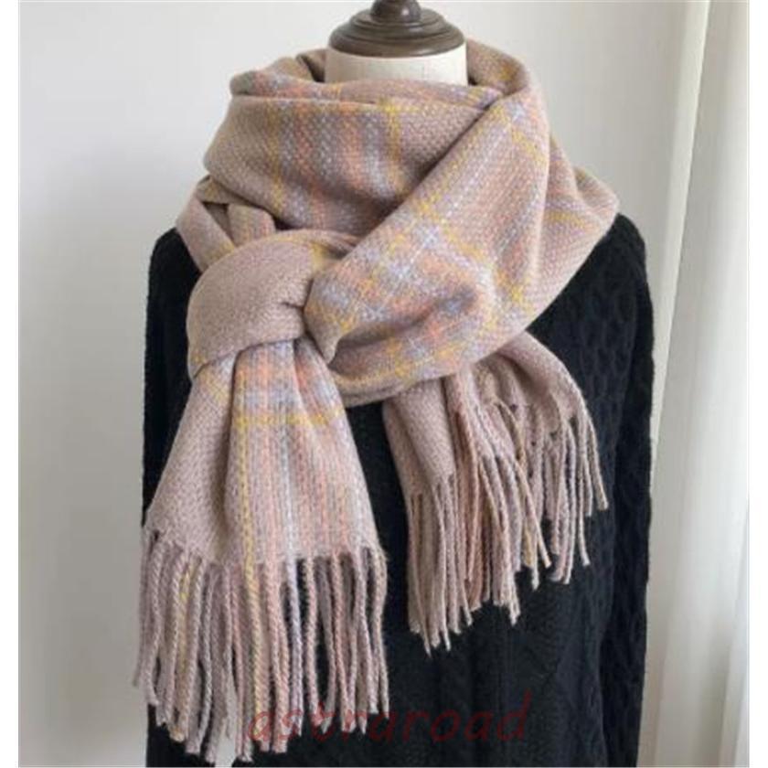マフラー レディース スカーフ チェック フリンジ ネック ネックウォーマー 大判 ロング 厚手 ストール カジュアル 保温 おしゃれ 可愛い 女性 3