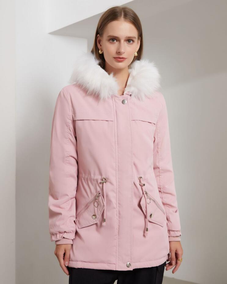 モッズコート 裏起毛 ジャケット レディース 厚手アウター フード付き ファー付き ミドル丈モッズコート ブルゾン 女性 冬服 大きいサイズ モッズコート 防風 防寒 裏起毛コート 暖かい 5色