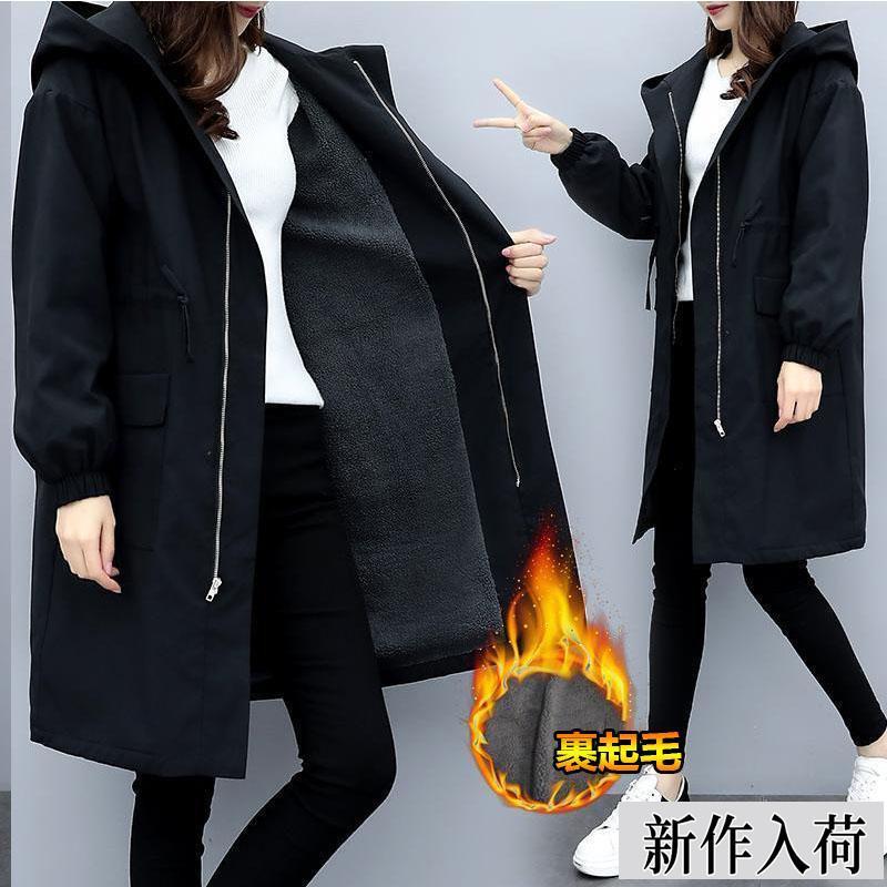 トレンチコート レディース フード付き 裹起毛 スプリングコート 春秋冬 コート ロングコート フォーマル ジャケット 防寒 おしゃれ 大きいサイズゆったり