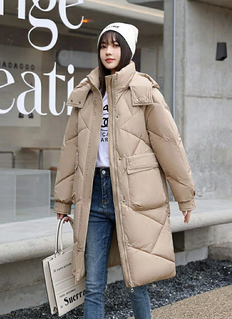 ロング コート フード付き アウター 冬 防寒着 厚手 保温 暖かい 大人 おしゃれ 大きいサイズ