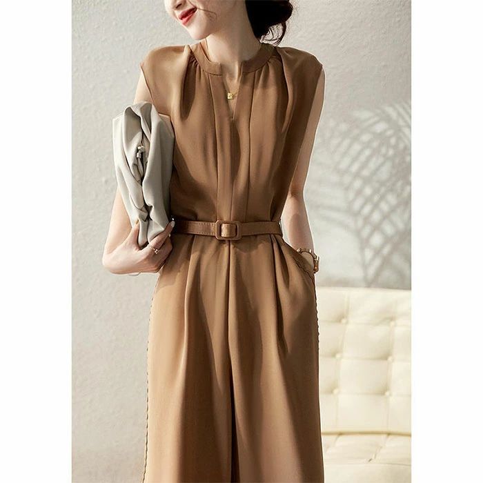 パンツドレス パーティードレス オールインワン レディース オーバーオール コンビネゾン 結婚式 二次会 お呼ばれ 披露宴 無地