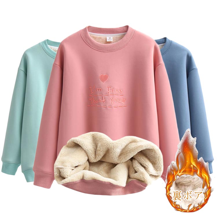 秋冬 レディース 大きいサイズ 冬 メンズ 秋冬 スウェット 長袖 トレーナー 英語 プルオーバー 春 クルーネック トレーナー 刺繍(4)