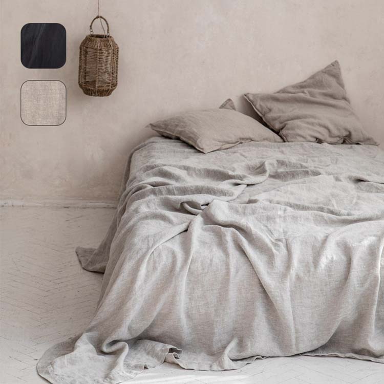 マルチカバー 230cm×200cm ピュアリネン フラットシーツ リネン