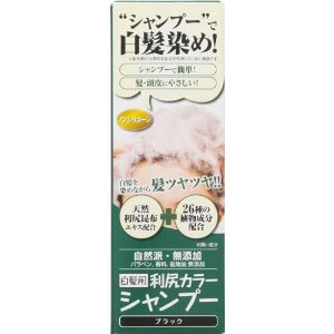 利尻昆布　カラーシャンプー　(シャンプー・染毛料)　【ブラック】　《白髪用》　200g