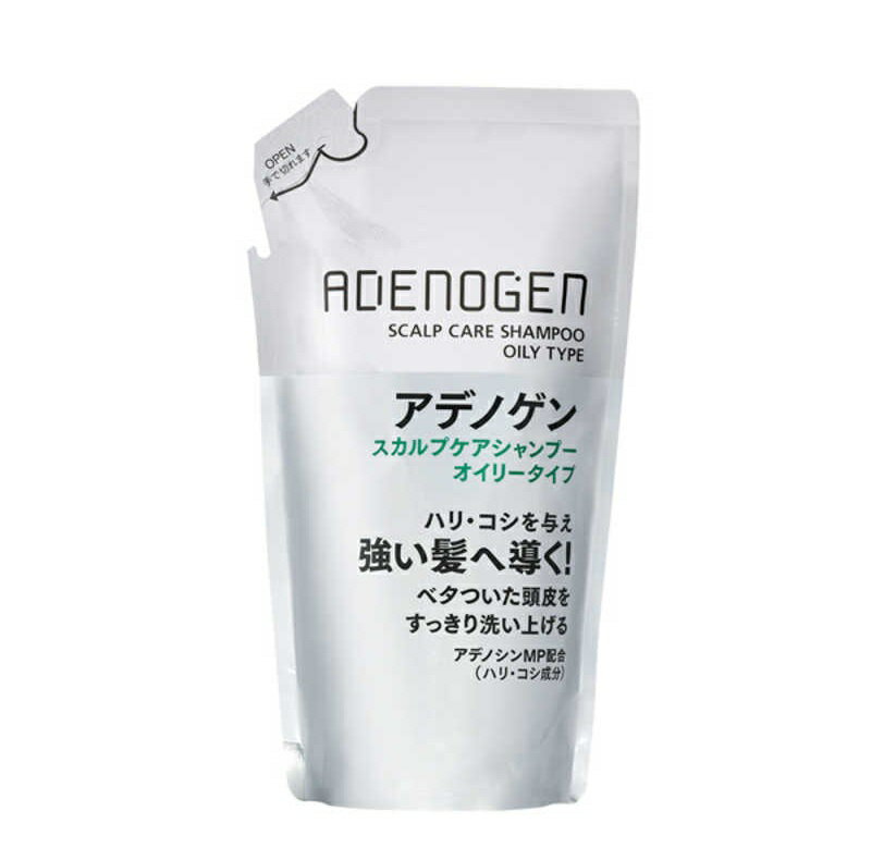 資生堂　アデノゲン　スカルプケアシャンプー（オイリータイプ）つめかえ用　310ml※お取り寄せ商品　キャンセル不可メーカー欠品になる場合がございます。