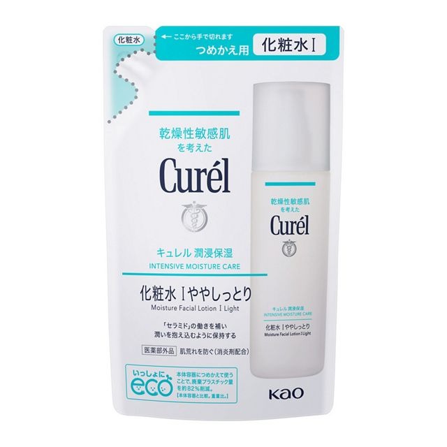 花王　キュレル　潤浸保湿　化粧水 I ややしっとり（つめかえ用）130ml 【医薬部外品】※お取り寄せ商品　キャンセル不可メーカー欠品になる場合がございます。