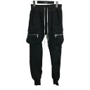 【中古】RICK OWENS 「MASTODON CARGO」 マストドンカーゴパンツ RU01D3396 ブラック サイズ:44 【160425】(リックオウエンス)(4)