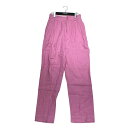 【中古】HOLIDAY HEAVY LINEN TUCK PANTS タックパンツ 20202234 ピンク サイズ:1 【160425】(ホリデー)