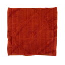 【中古】HERMES カレタオル ステアーズ ハンドタオル オレンジ 【160425】(エルメス)