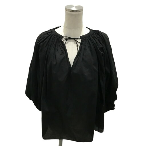【中古】R&D.M.Co- ギャザーブラウス ブラック 【160425】(アールアンドディーエムコー) 【中古】R&D.M.Co- ギャザーブラウス ブラック 【160425】(アールアンドディーエムコー)