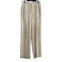 【中古】6(ROKU) BEAUTY&YOUTH GEORGETTE HIGH WAIST PANTS スラックスパンツ 8614-202-0157 アイボリー...