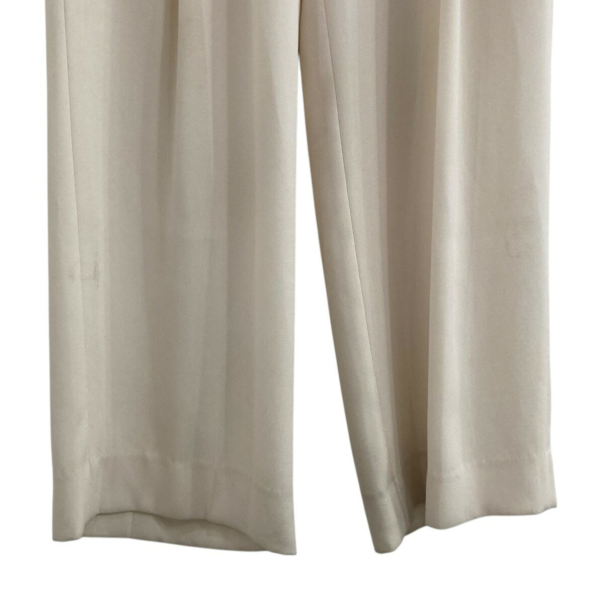 【中古】6(ROKU) BEAUTY＆YOUTH　GEORGETTE HIGH WAIST PANTS スラックスパンツ 8614-202-0157 アイボリー サイズ：36 【160425】（ロク ビューティアンドユーズ）