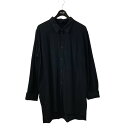 【中古】Essay 17AW Long Dress Shirt Big Stripe 長袖シャツ ES04SH-03 ブラック サイズ:M 【160425】(エ...