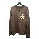【中古】Y’S for menクローバー刺しゅうモヘア混ニット MJ-K64-920 ブラウン サイズ:3【価格見直し】