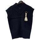 【中古】CHARLES JEFFREY LOVERBOY 23SS ニットベスト ネイビー サイズ:S 【160425】(チャールズジェフリーラバーボーイ)