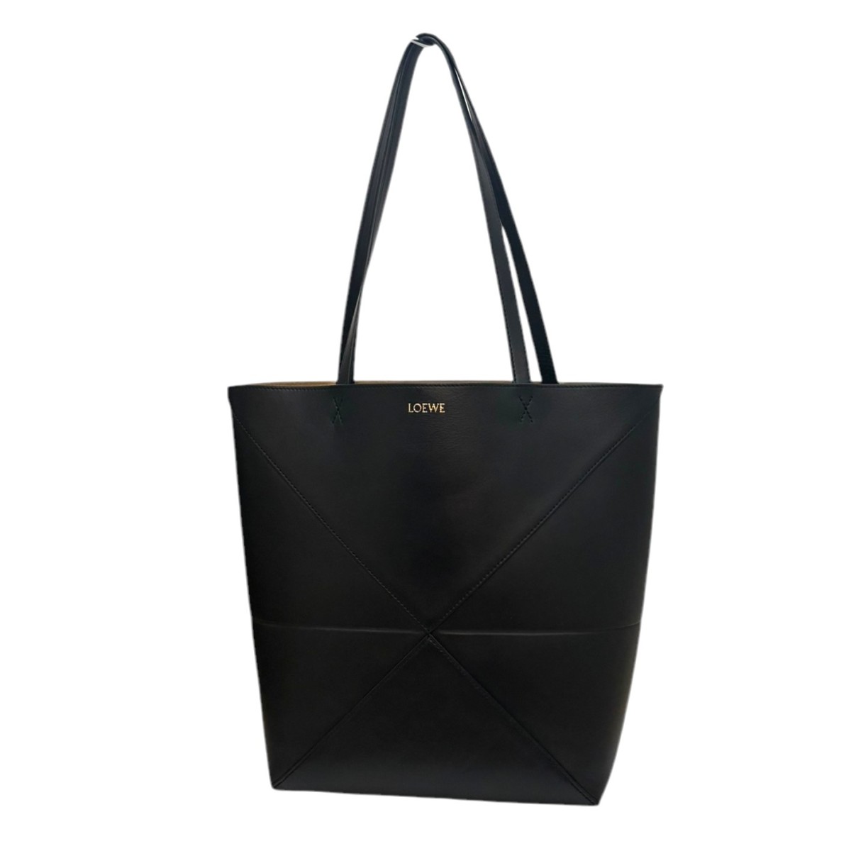 【中古】LOEWEPUZZLE FOLD TOTE MEDIUM 0010896611 パズルフォールドトートバッグ ミディアム ブラック【価格見直し】