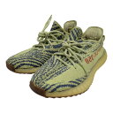 【中古】adidas Originals by KANYE WESTYEEZY BOOST 350 V2 ローカットスニーカー B37572 フローズンイエロー サイズ:27.0cm【価格見直し】
