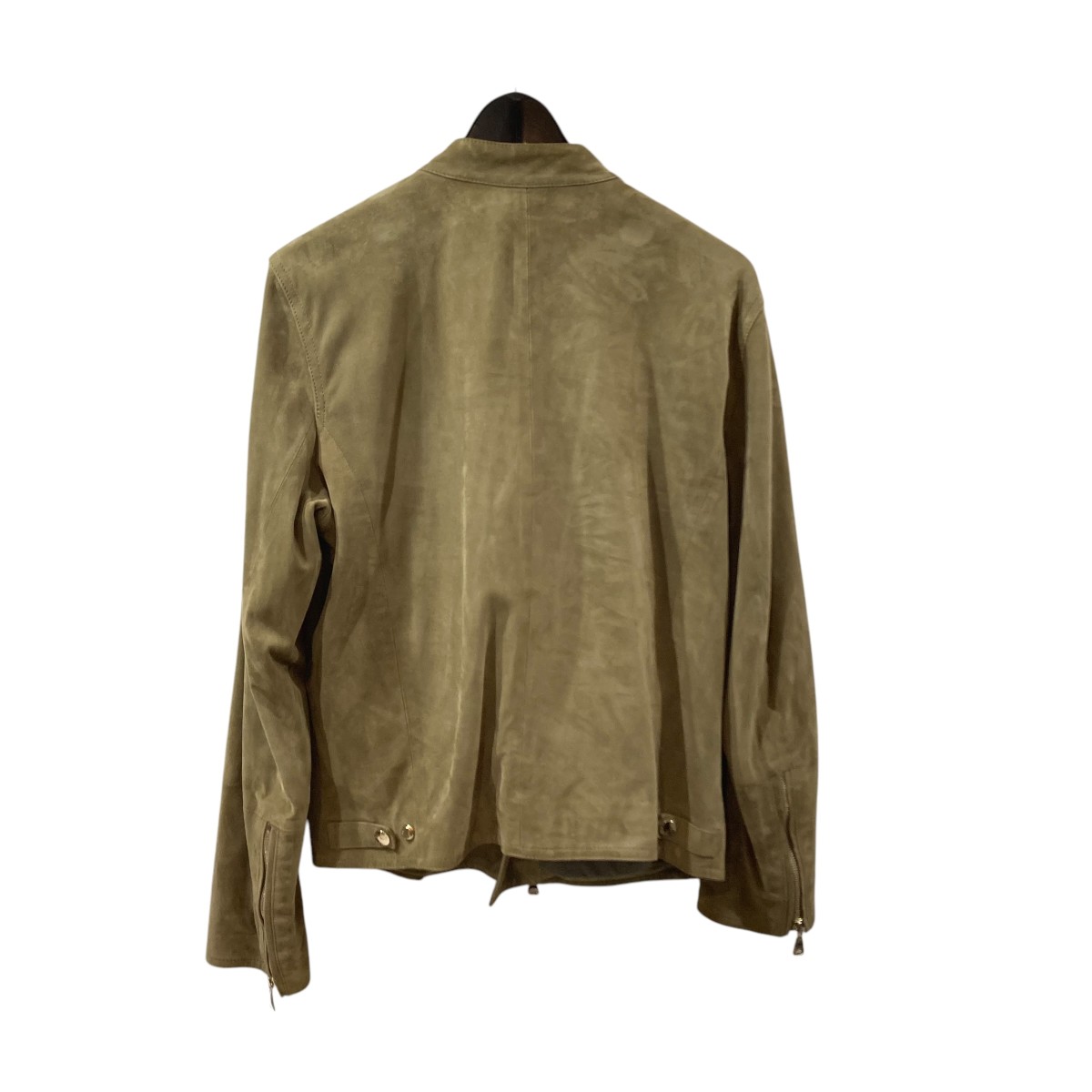 【中古】EMMETI　レザージャケット GIAPPONE-147 ベージュ サイズ：46 【170425】（エンメティ）