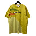 【中古】LOEWE×studio ghibli 千と千尋の神隠し オオトリ様 クルーネックTシャツ S928Y22J03 イエロー サイズ:XS【価格見直し】