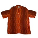 【中古】SON OF THE CHEESE Summer Shirt 総柄シャツ SC2010-SH11 オレンジ サイズ:XL 【180425】(サノバチーズ)