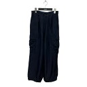 【中古】SLOBE IENA キュプラカーゴパンツ 24-030-912-6080-3-0 ネイビー サイズ:38 【180425】(スローブイエナ)