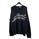 【中古】Saint Laurent Paris 22AW 90年のサンローランモヘアセーター 712176 ブラック サイズ:XL 【180425】(サンローラ...