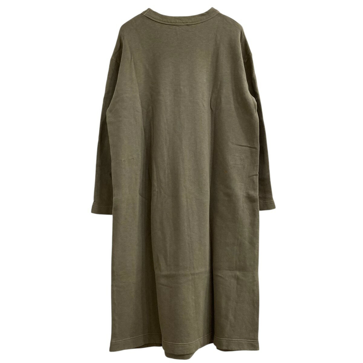 【中古】45R裏毛のドレス 51150014 Cotton Fleece Dress カーキ【価格見直し】