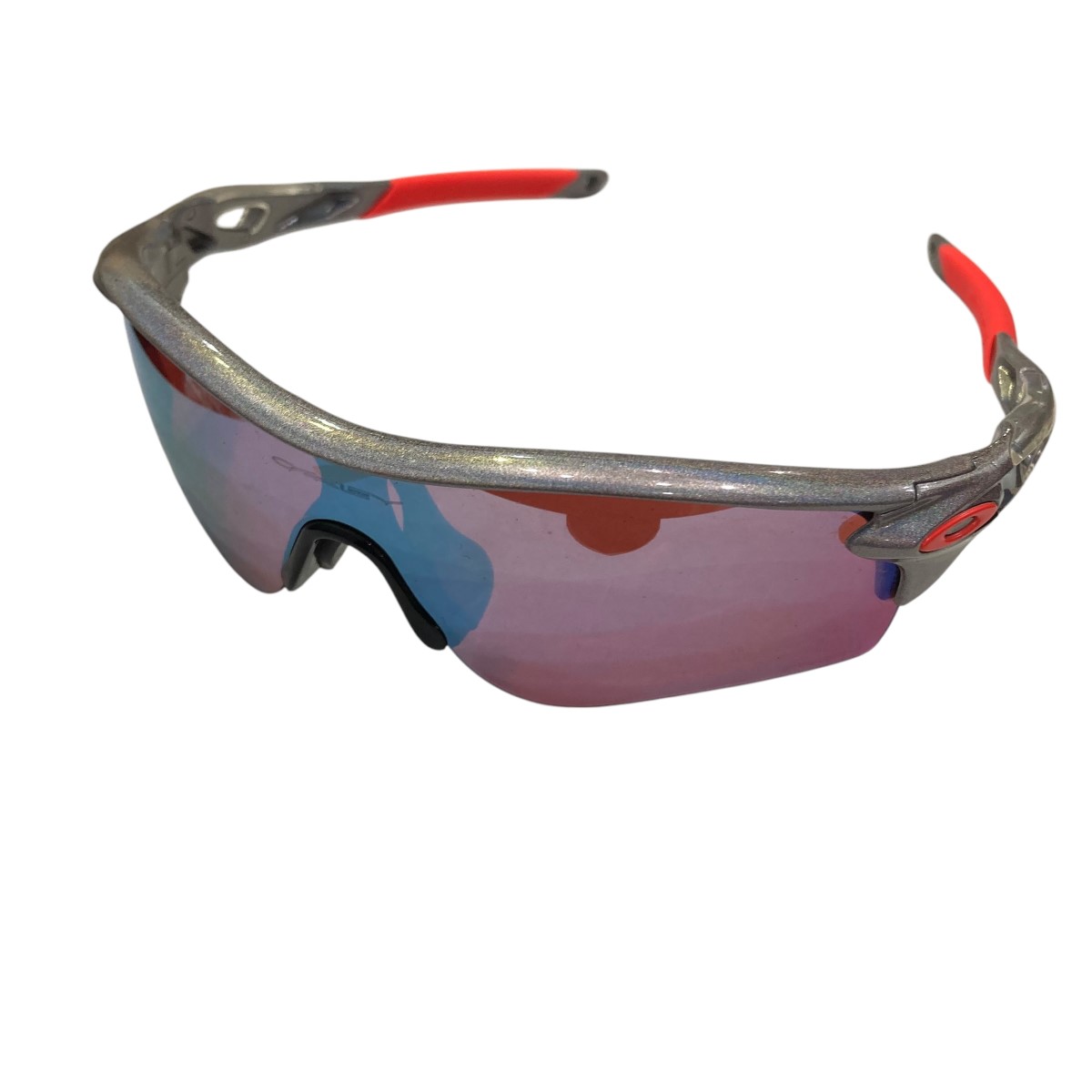 【中古】OAKLEYサングラス OO9206-8938 シルバー×オレンジ【価格見直し】