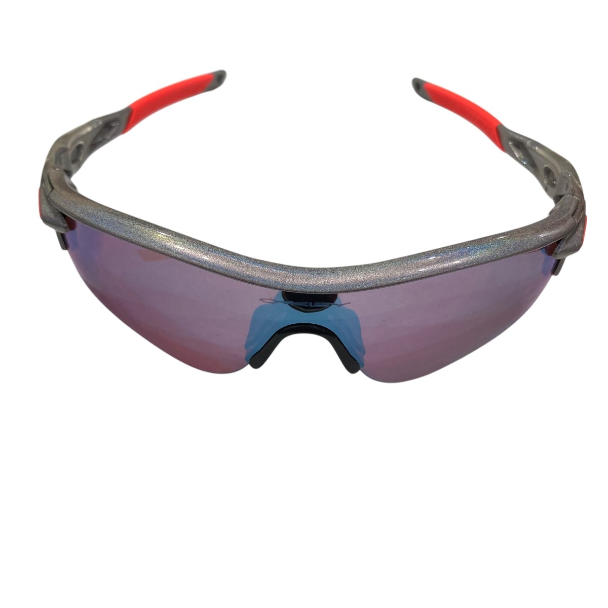 【中古】OAKLEYサングラス OO9206-8938 シルバー×オレンジ【価格見直し】