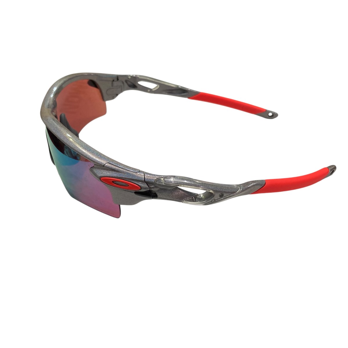 【中古】OAKLEYサングラス OO9206-8938 シルバー×オレンジ【価格見直し】