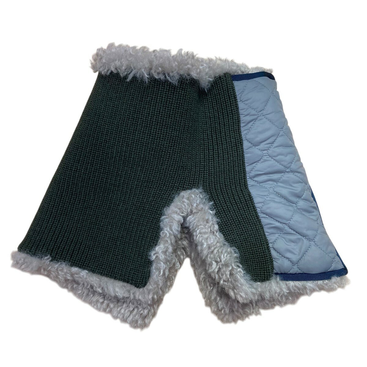 【中古】UN3D．　ネックウォーマー 522461002201 ｢FABRIC MIX NECK WARMER｣ オリーブ サイズ：F 【180425】（アンスリード）