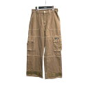 【中古】X-girl ADJUSTABLE HEM CARGO PANTS ワイドカーゴパンツ 105234031010 ブラウン サイズ:S 【180425】...