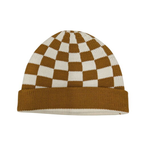 【中古】PLATEAU Check beanie ニットキャップ pla24awkt04-2 ブラウン×ホワイト 【190425】(プラトウ) 【中古】PLATEAU Check beanie ニットキャップ pla24awkt04-2 ブラウン×ホワイト 【190425】(プラトウ)