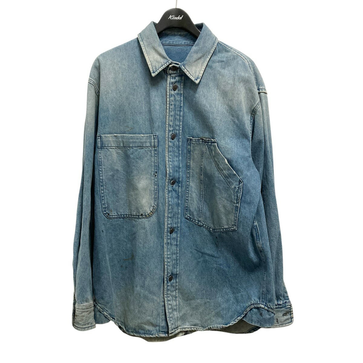 【中古】DIESEL ダメージ加工デニムジャケット A03732 D MOUNT SP ネイビー サイズ:S 【190425】(ディーゼル)
