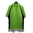 【中古】BALENCIAGA レイヤードポロシャツ 661507 グリーンイエロー サイズ:XS 【190425】(バレンシアガ)(4)