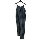 【中古】UN3D.23SS 522330301001-01 総柄オールインワン ブラック サイズ:36【価格見直し】