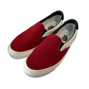 【中古】VANS Slip-On ローカットスニーカー VN0A38FZN8T レッド サイズ:27.0 【200425】(バンズ)