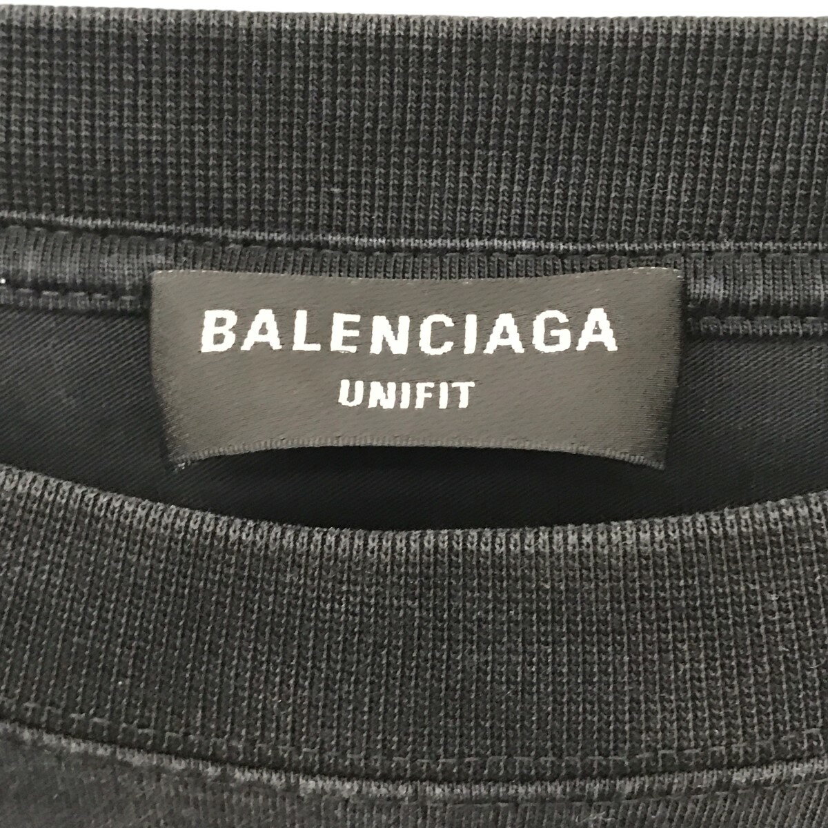 【中古】BALENCIAGA　CITIES PARIS ロゴプリント 半袖 Tシャツ 676589 TLVL7 ブラック サイズ：2 【200425】（バレンシアガ）