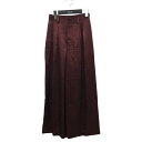 【中古】STRATA サテンパンツ SGJ0014 レッド サイズ:XS 【200425】(エストラータ)