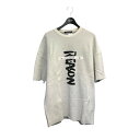 【中古】ALMOSTBLACK NO REASON クルーネックニットTシャツ 17SS-K002 ホワイト サイズ:FREE 【200425】(オールモストブ...