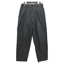 【中古】COMME des GARCONS HOMME80s ジップフライタックパンツ HP-02048S グレー サイズ:S【価格見直し】